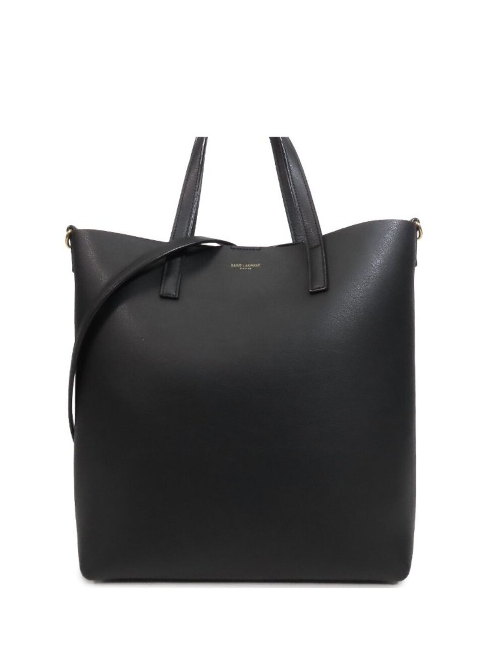 Saint Laurent Toy Shopping Black Leather 2-Way Shoulder Bag